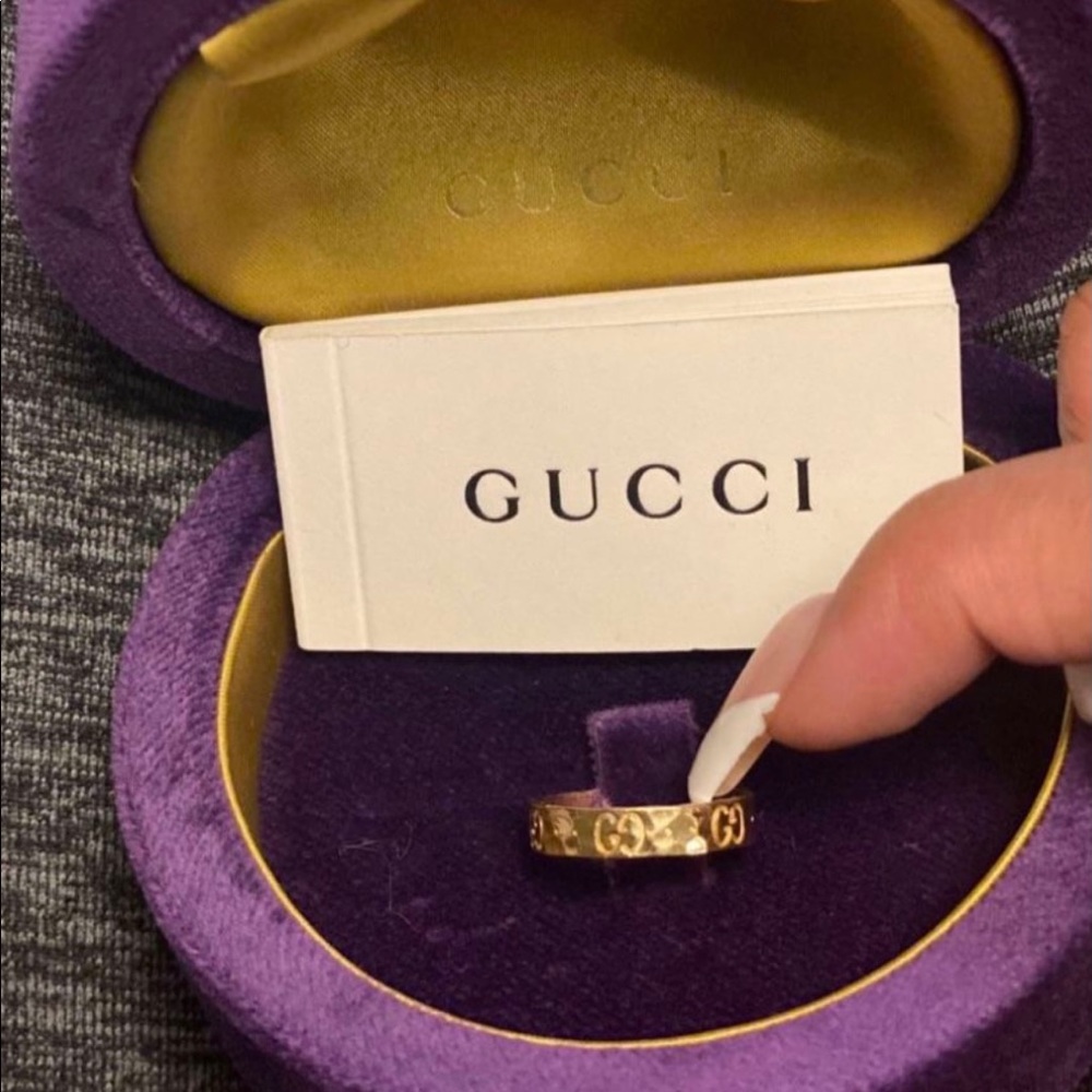 Hammered Gucci Ring